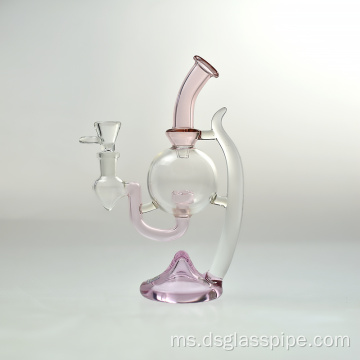 Reka bentuk baru Borosilicat kaca merokok kaca paip kaca hookah kaca paip air tangan